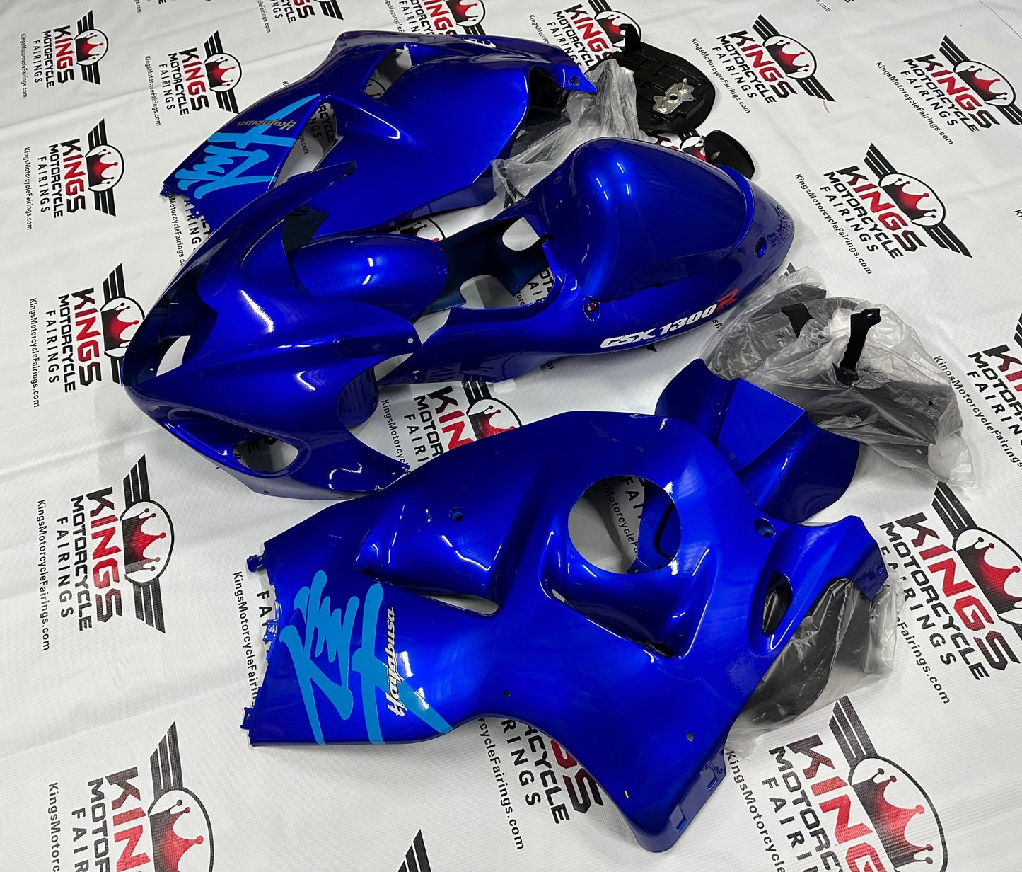 Suzuki Hayabusa GSX1300R Fairings (1999-2007) Pearl Vigor Blue at KingsMotorcycleFairings.com