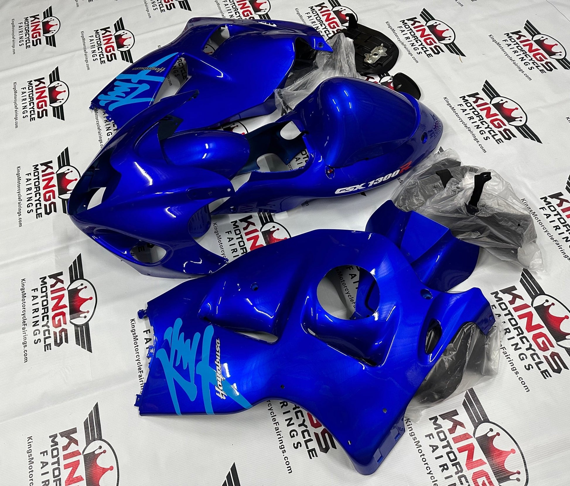 Suzuki Hayabusa GSX1300R Fairings (1999-2007) Pearl Vigor Blue at KingsMotorcycleFairings.com