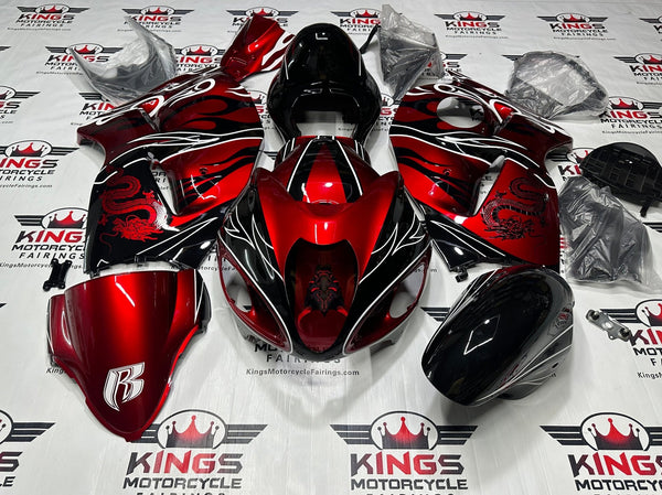Suzuki Hayabusa Fairings (1999-2007) Red, Black, Dragon, Demon, RR at KingsMotorcycleFairings.com