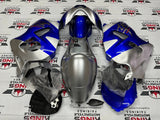 Suzuki Hayabusa Fairings (1999-2007) Silver, Blue at KingsMotorcycleFairings.com