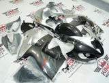 Suzuki Hayabusa Fairings (1999-2007) Silver, Gray, Chrome by KingsMotorcycleFairings.com
