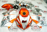 Suzuki Hayabusa Fairings (1999-2007) Silver, Orange at KingsMotorcycleFairings.com