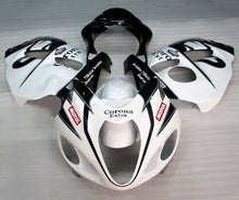 Suzuki Hayabusa Fairings (1999-2007) White, Black Corona Extra at KingsMotorcycleFairings.com