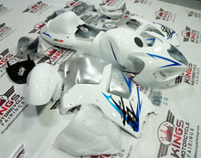 Suzuki Hayabusa Fairings (1999-2007) White, Blue, Silver at KingsMotorcycleFairings.com