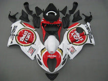Suzuki Hayabusa Fairings (1999-2007) White, Red, Lucky Strike at KingsMotorcycleFairings.com