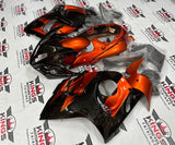 Suzuki Hayabusa Fairings (2008-2020) Black, Candy Orange from KingsMotorcycleFairings.com