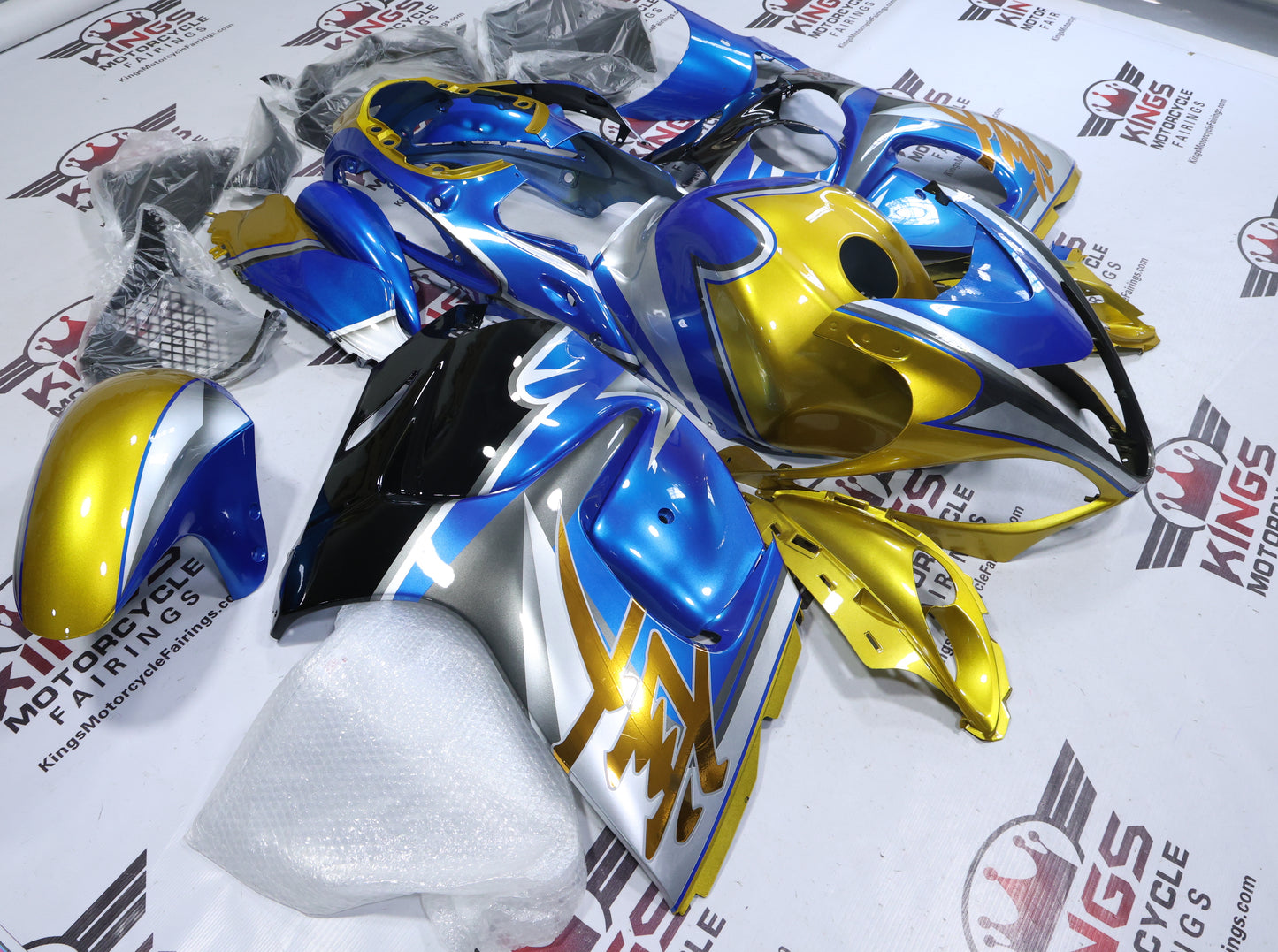 Suzuki Hayabusa Fairings (2008-2020) Blue, Gold, Silver, Special Edition from KingsMotorcycleFairings.com