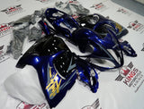 Suzuki Hayabusa Fairings (2008-2020) Dark Blue, Black, Gold, Gray at KingsMotorcycleFairings.com