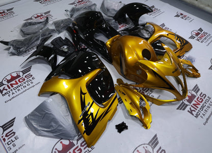 Suzuki Hayabusa Fairings (2008-2020) Gold, Black at KingsMotorcycleFairings.com