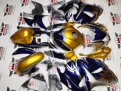 Suzuki Hayabusa Fairings (2008-2020) Gold, Silver, Navy Blue Special Edition from KingsMotorcycleFairings.com