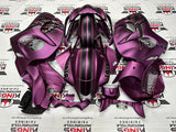Suzuki Hayabusa Fairings (2008-2020) Matte Purple, Black Stripes at KingsMotorcycleFairings.com