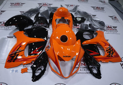 Suzuki Hayabusa Fairings (2008-2020) Orange, Black Gloss at KingsMotorcycleFairings.com