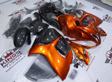 Suzuki Hayabusa Fairings (2008-2020) Orange, Faux Carbon Fiber at KingsMotorcycleFairings.com