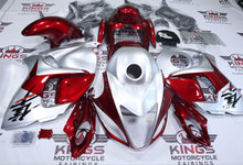 Suzuki Hayabusa Fairings (2008-2020) Silver, Candy Red at KingsMotorcycleFairings.com