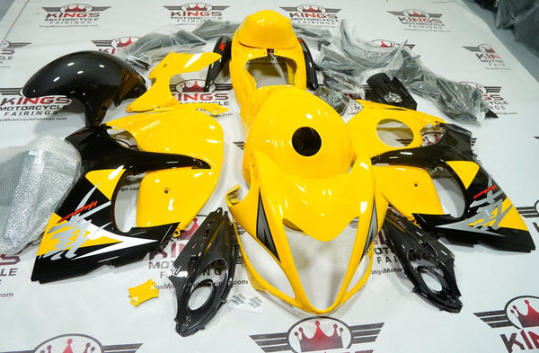 Suzuki GSX1300R Hayabusa Fairings (2008-2020) Yellow, Black, Carbon at KingsMotorcycleFairings.com