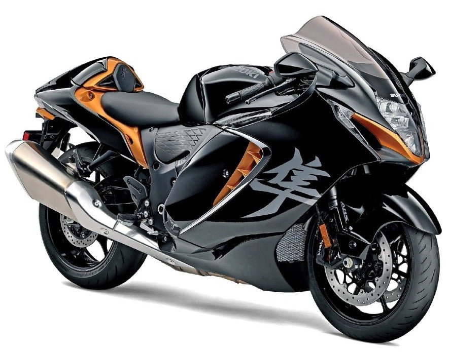 Suzuki Hayabusa Fairing Kit (2021-2025) Black, Gold at KingsMotorcycleFairings.com