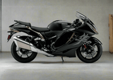 Suzuki Hayabusa Fairings (2021-2026) Black, Matte Tarnished Silver, Gray at KingsMotorcycleFairings.com