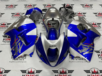 Suzuki Hayabusa Fairing set (1999-2007) Silver, Blue at KingsMotorcycleFairings.com