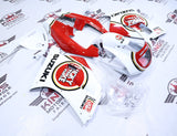 Suzuki RGV250 VJ22 Fairing Kit (1991-1996) White, Red Lucky Strike at KingsMotorcycleFairings.com
