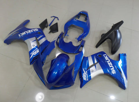 Suzuki SV650 Fairings (2003-2013) Blue, White, Silver at KingsMotorcycleFairings.com