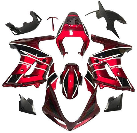 Suzuki SV650 Fairings (2003-2013) Red, Black, White Stripe at KingsMotorcycleFairings.com