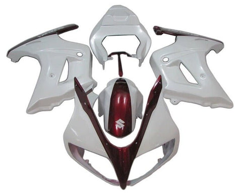 Suzuki SV650 Fairings (2003-2013) White, Candy Red at KingsMotorcycleFairings.com