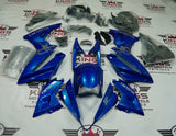 Suzuki GSX-8R Fairings (2024-2025) Blue, Gray by KingsMotorcycleFairings.com