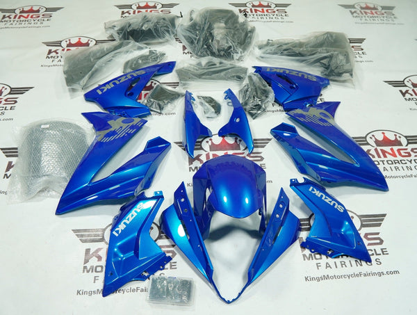 Suzuki GSX-8R Fairings (2024-2025) Blue, Gray from KingsMotorcycleFairings.com