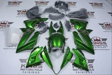Suzuki GSX-8R Fairings (2024-2025) Green, Silver from KingsMotorcycleFairings.com