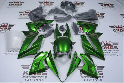 Suzuki GSX-8R Fairings (2024-2025) Green, Silver from KingsMotorcycleFairings.com