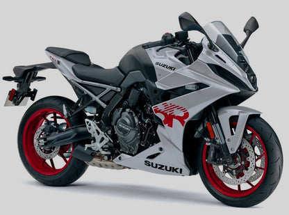 Suzuki GSX-8R Fairings (2024-2025) Silver Gloss, Black, Red at KingsMotorcycleFairings.com