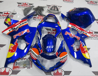 Suzuki GSX-R1000 Fairings (2000-2002) Dark Blue RedBull at KignsMotorcycleFairings.com