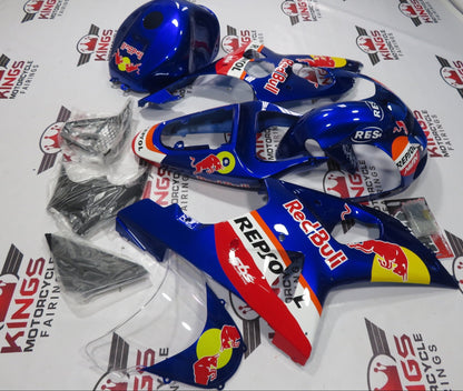Suzuki GSX-R1000 Fairings (2000-2002) Dark Blue RedBull from KignsMotorcycleFairings.com