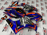 Suzuki GSX-R1000 Fairings (2017-2025) Blue, Orange, Black Hi-Tech at KingsMotorcycleFairings.com