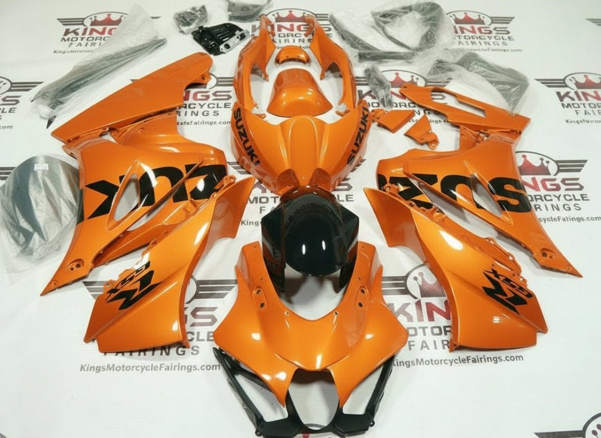 Suzuki GSX-R1000 Fairings (2017-2025) Orange, Black from KingsMotorcycleFairings.com