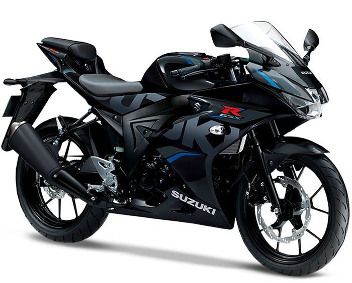 Suzuki GSX-R125 Fairings (2017-2025) Black, Blue at KingsMotorcycleFairings.com
