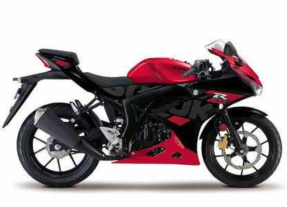 Suzuki GSX-R125 Fairings (2017-2025) Red, Black at KingsMotorcycleFairings.com