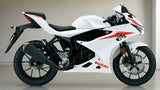 Suzuki GSX-R125 Fairings (2017-2025) White, Red at KingsMotorcycleFairings.com