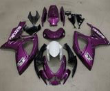 Suzuki GSX-R600 Fairing Kit (2006-2007) Purple, White, Gray at KingsMotorcycleFairings.com