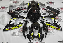 Suzuki GSX-R600 Fairings (2006-2007) Black, White, Neon Yellow from KingsMotorcycleFairings.com