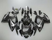 Suzuki GSX-R600 Fairings (2006-2007) Matte Black, White from KingsMotorcycleFairings.com