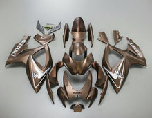 Suzuki GSX-R600 Fairings (2006-2007) Matte Brown, White from KingsMotorcycleFairings.com