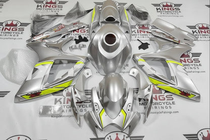 Suzuki GSX-R600 Fairings (2006-2007) Silver, White, Neon Yellow from KingsMotorcycleFairings.com