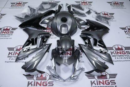 Suzuki GSX-R600 Fairings (2011-2024) Gray, Black, White from KingsMotorcycleFairings.com