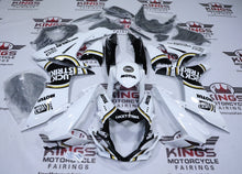 Suzuki GSX-R600 Fairings (2011-2024) Lucky Strike White, Black, Gold from KingsMotorcycleFairings.com