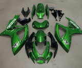 Suzuki GSX-R750 Fairing Kit (2006-2007) Green, Gray, White at KingsMotorcycleFairings.com