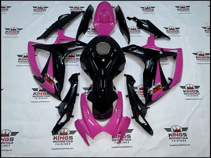 Suzuki GSX-R750 Fairings (2006-2007) Gloss Pink, Black from KingsMotorcycleFairings.com