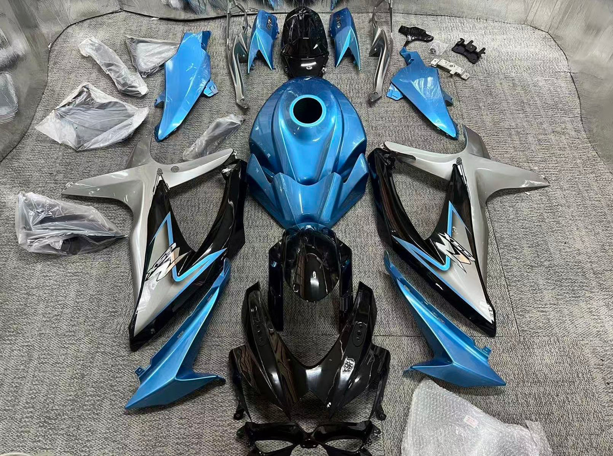 Suzuki GSX-R750 Fairings (2008-2010) Black, Blue, Silver from KingsMotorcycleFairings.com