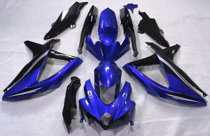Suzuki GSX-R750 Fairings (2008-2010) Blue, Black, Silver from KingsMotorcycleFairings.com
