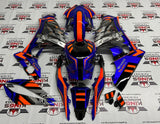 Suzuki GSX-R 1000 Fairings (2017-2025) Blue, Orange, Black Hi-Tech at KingsMotorcycleFairings.com